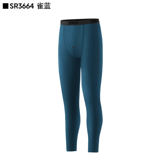 森马男士纯棉秋裤10A抗菌防螨打底裤秋冬季男生薄款线裤2025新款